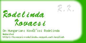 rodelinda kovacsi business card